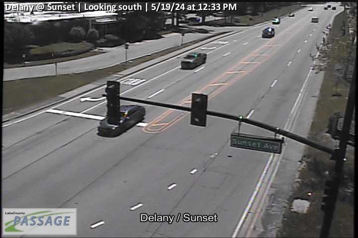 Traffic Cam Delany at Sunset