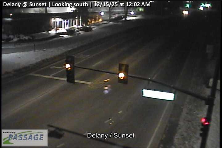 Traffic Cam Delany at Sunset