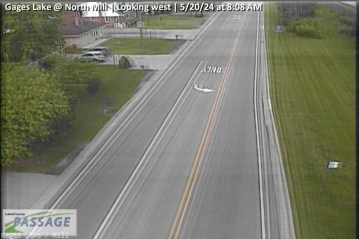 Traffic Cam Gages Lake at North Mill - W