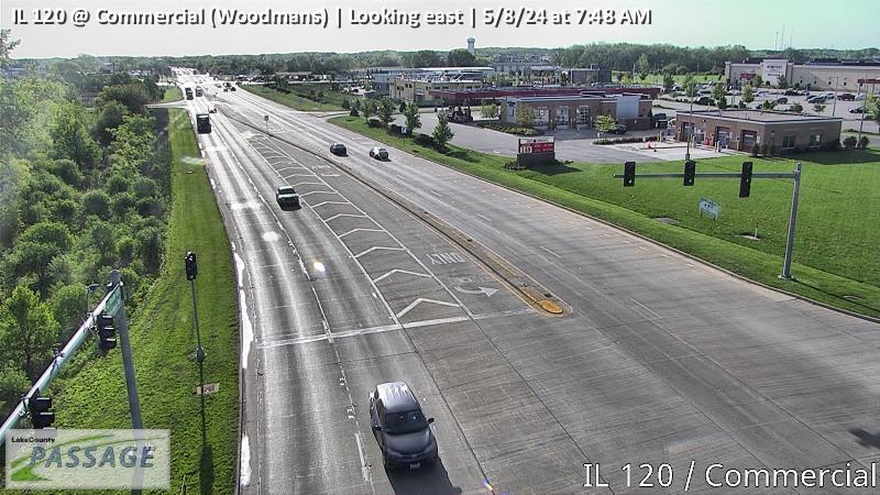 camera snapshot for IL 120 at Commercial (Woodmans)