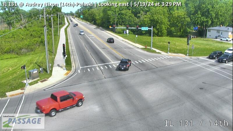 Traffic Cam IL 131 at Audrey Nixon (14th)-Pulaski - E