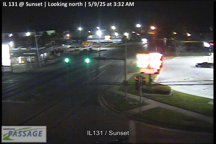 Traffic Cam IL 131 at Sunset