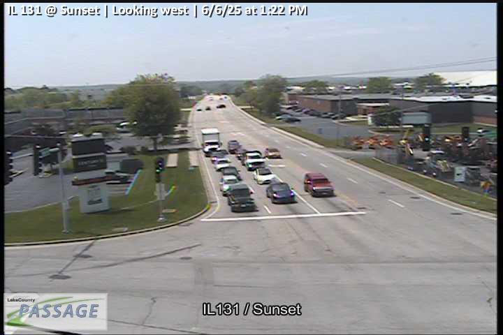Traffic Cam IL 131 at Sunset - W