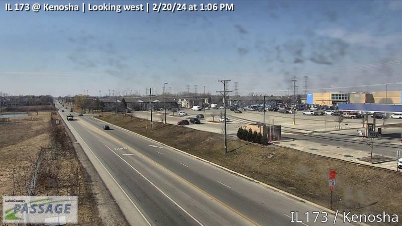Traffic Cam IL 173 at Kenosha - W
