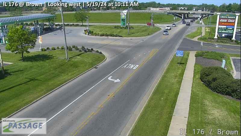 Traffic Cam IL 176 at Brown