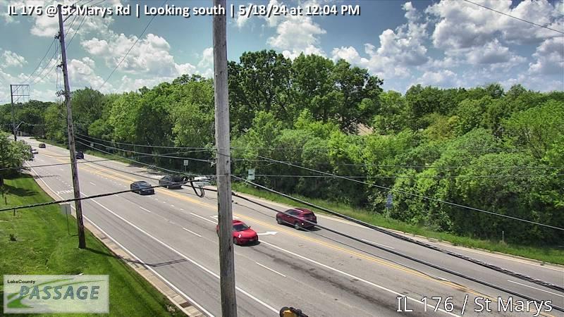 Traffic Cam IL 176 at St Marys Rd - S
