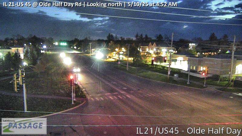 camera snapshot for IL 21-US 45 at Olde Half Day Rd