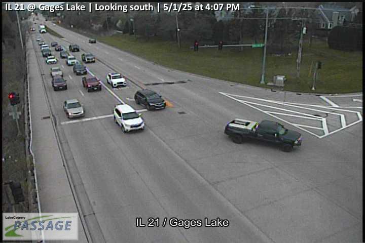 Traffic Cam IL 21 at Gages Lake