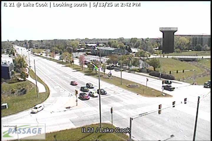 Traffic Cam IL 21 at Lake Cook