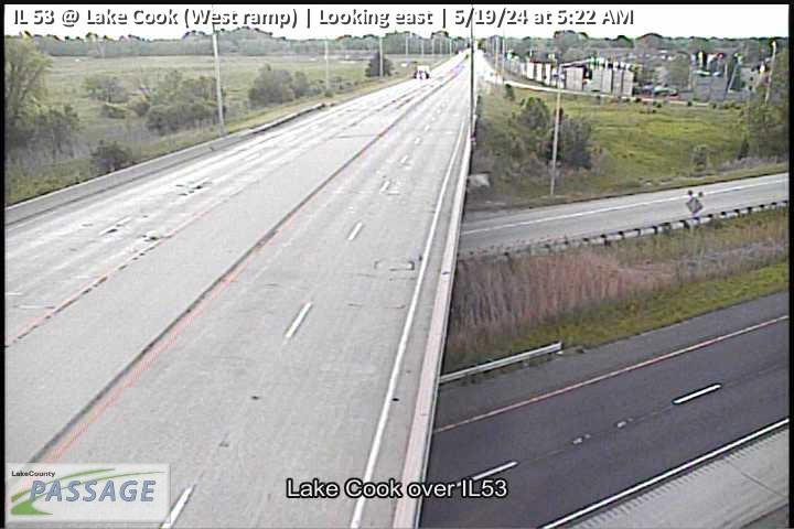 Traffic Cam IL 53 at Lake Cook (West ramp) - E