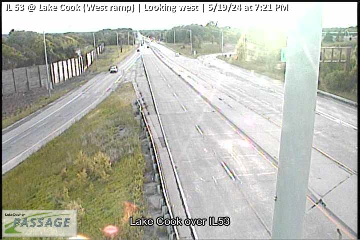Traffic Cam IL 53 at Lake Cook (West ramp) - W