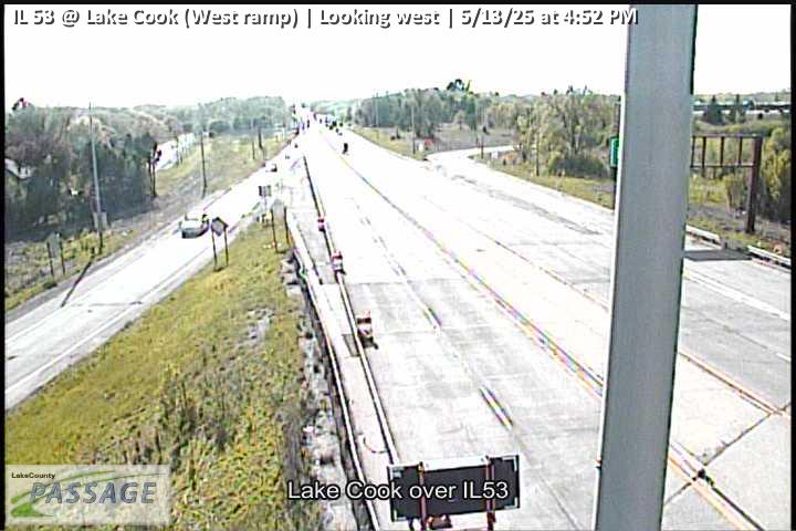 Traffic Cam IL 53 at Lake Cook (West ramp) - W