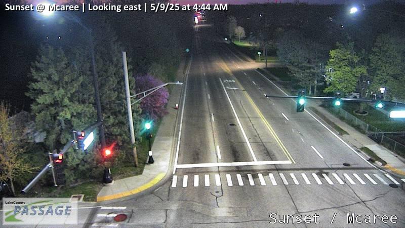 Traffic Cam Sunset at Mcaree