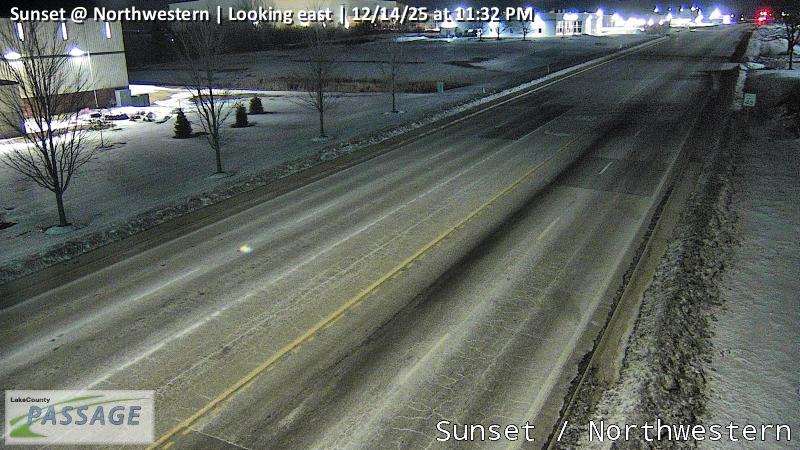 Traffic Cam Sunset at Northwestern