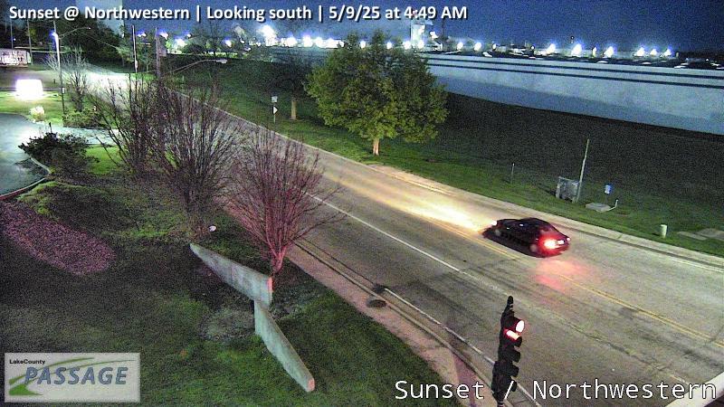 Traffic Cam Sunset at Northwestern