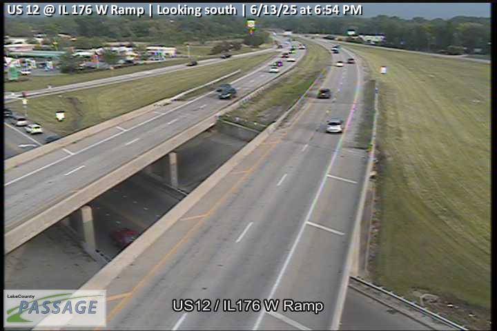 Traffic Cam US 12 at IL 176 W Ramp - S