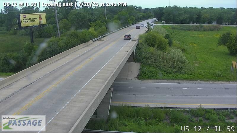 Traffic Cam US 12 at IL 59 - E
