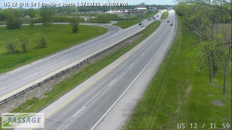 Traffic Cam US 12 at IL 59