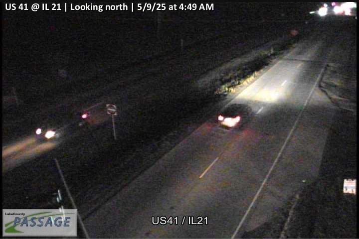 Traffic Cam US 41 at IL 21 - N