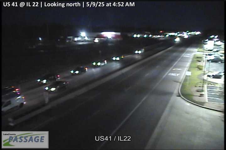 Traffic Cam US 41 at IL 22 - N