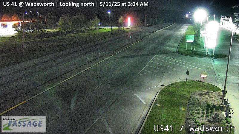 camera snapshot for US 41 at Wadsworth