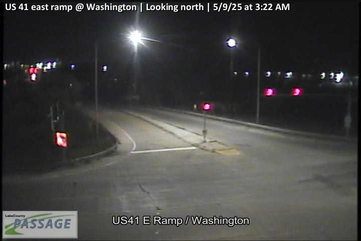 camera snapshot for US 41 east ramp at Washington