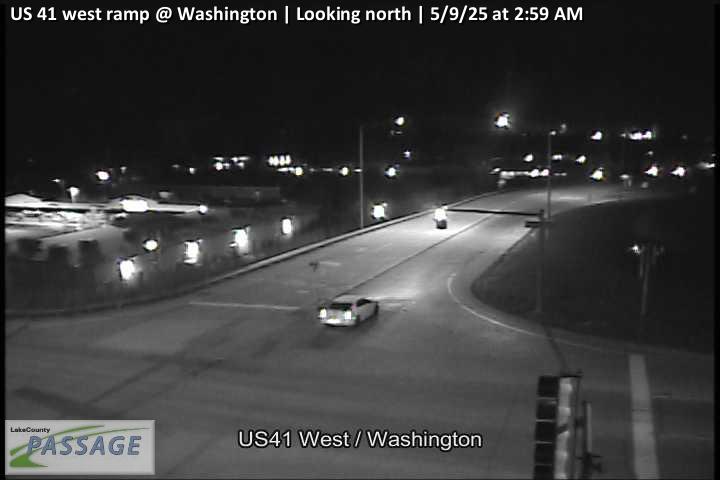 Traffic Cam US 41 west ramp at Washington - N