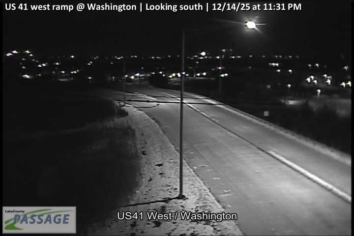 Traffic Cam US 41 west ramp at Washington