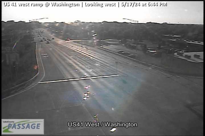 Traffic Cam US 41 west ramp at Washington