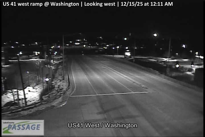 Traffic Cam US 41 west ramp at Washington