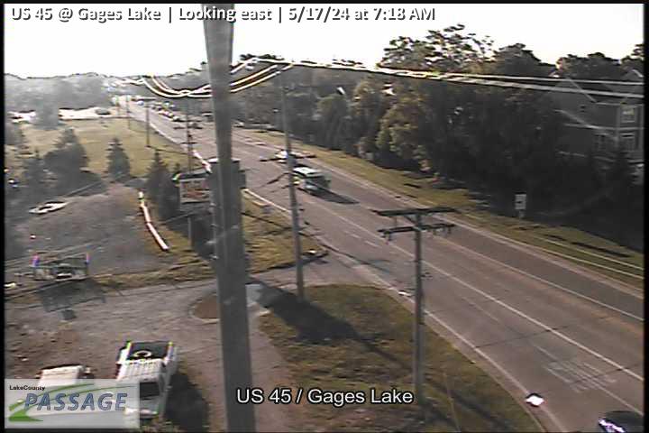 Traffic Cam US 45 at Gages Lake