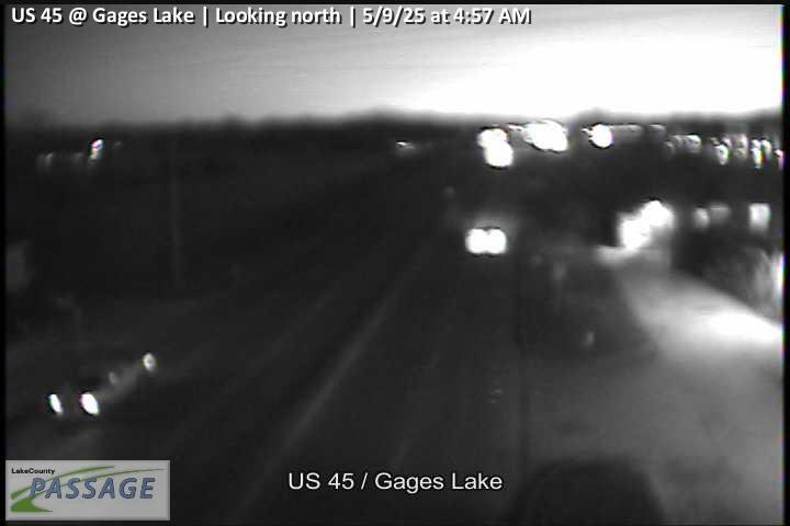 camera snapshot for US 45 at Gages Lake