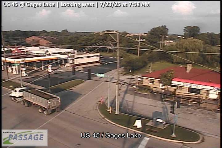 Traffic Cam US 45 at Gages Lake