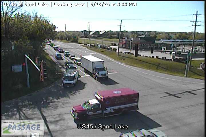 Traffic Cam US 45 at Sand Lake - W